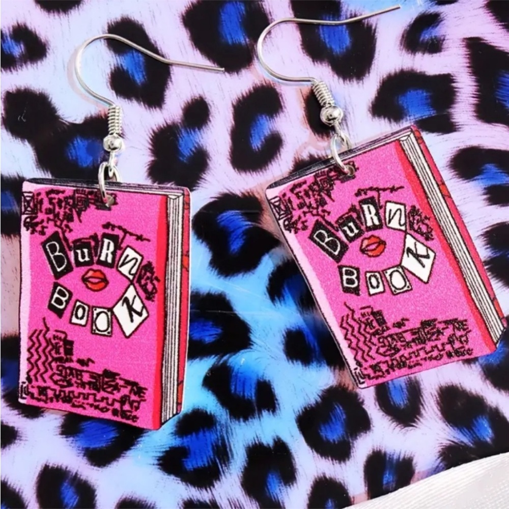 Mean Girls Burn Book Earrings
